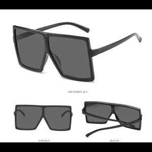 All Black Oversized Sunglasses